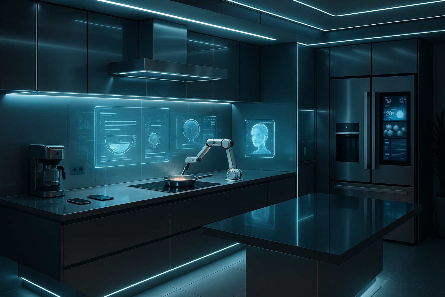 futuristic kitchen