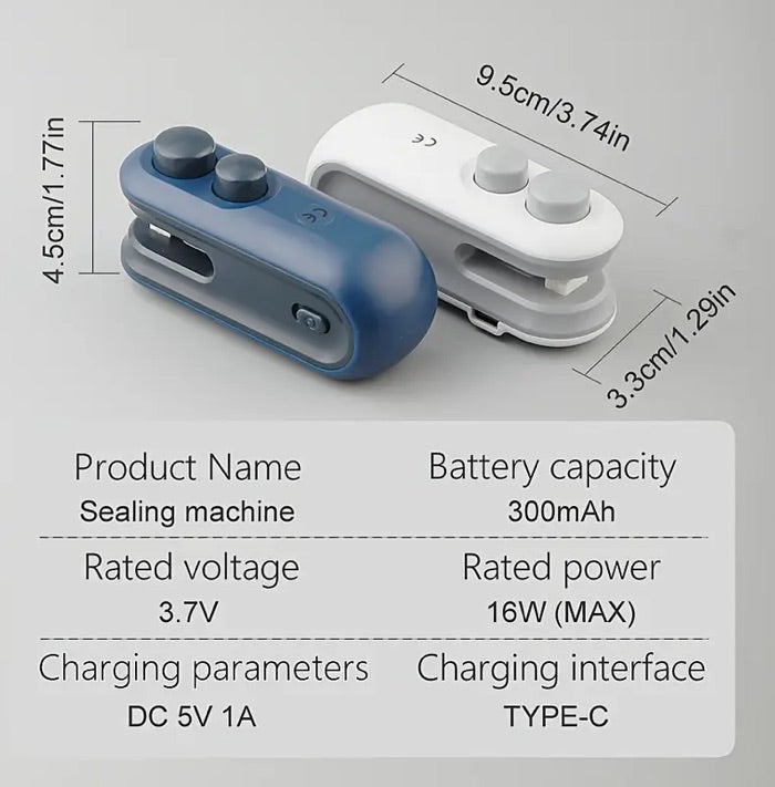 Snack Bag Sealer with Magnetic Closure